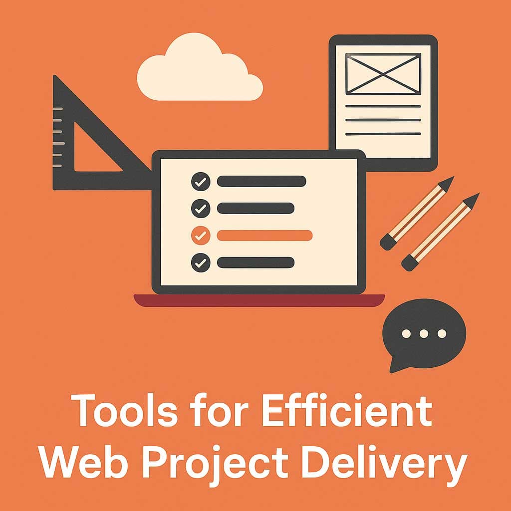 Tools for efficient web project delivery: a checklist, a wireframe, a ruler and pencils
